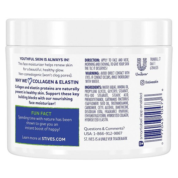 St. Ives Timeless Skin Collagen Elastin Moisturizer, 10 oz - Picture 3 of 4